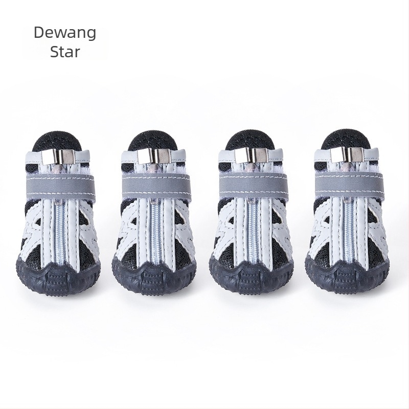 Dewangxing Cipele za pse – prozračni mrežasti materijal, protuklizne, sve sezone, set od 4 komada