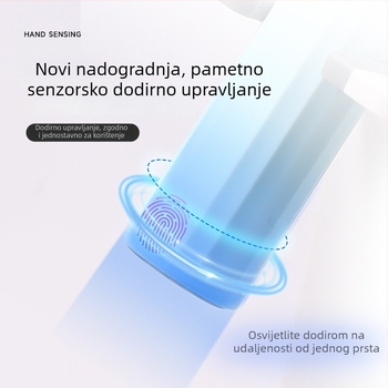 Ručna lampa za nokte, prijenosna punjiva UV/LED lampa za fototerapiju noktiju, plastično kućište, 25,6 g