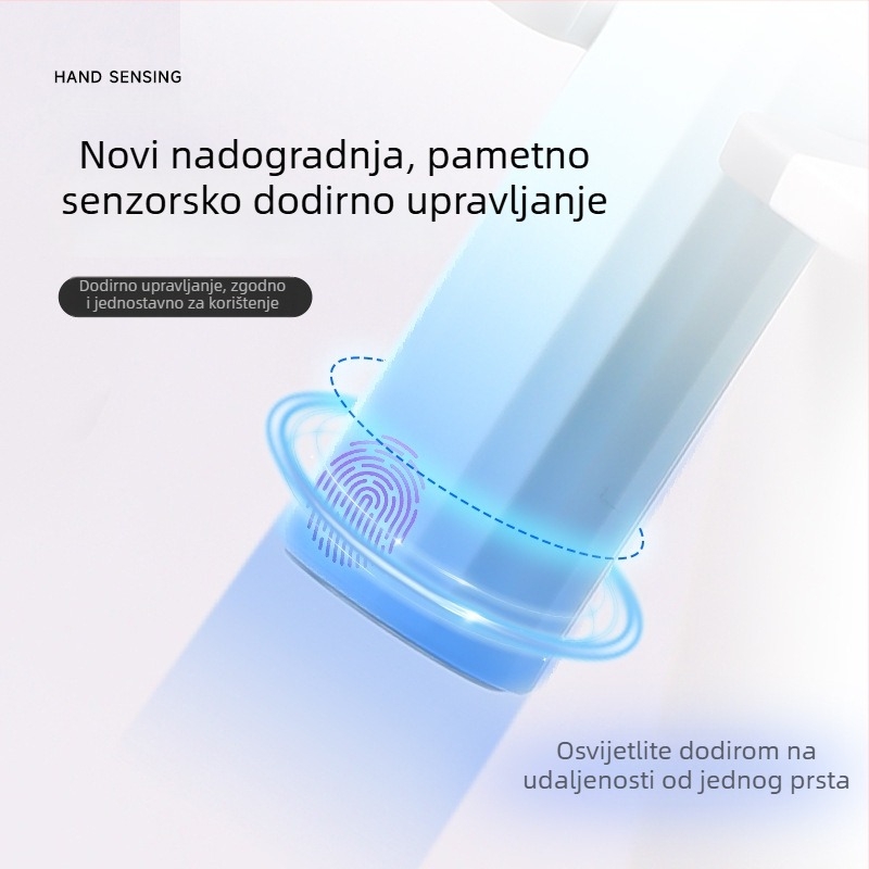Ručna lampa za nokte, prijenosna punjiva UV/LED lampa za fototerapiju noktiju, plastično kućište, 25,6 g
