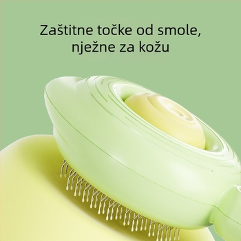 Igličasti češalj za mačke i pse — ABS i nehrđajući čelik, alat za njegu kućnih ljubimaca brenda Janie Cat