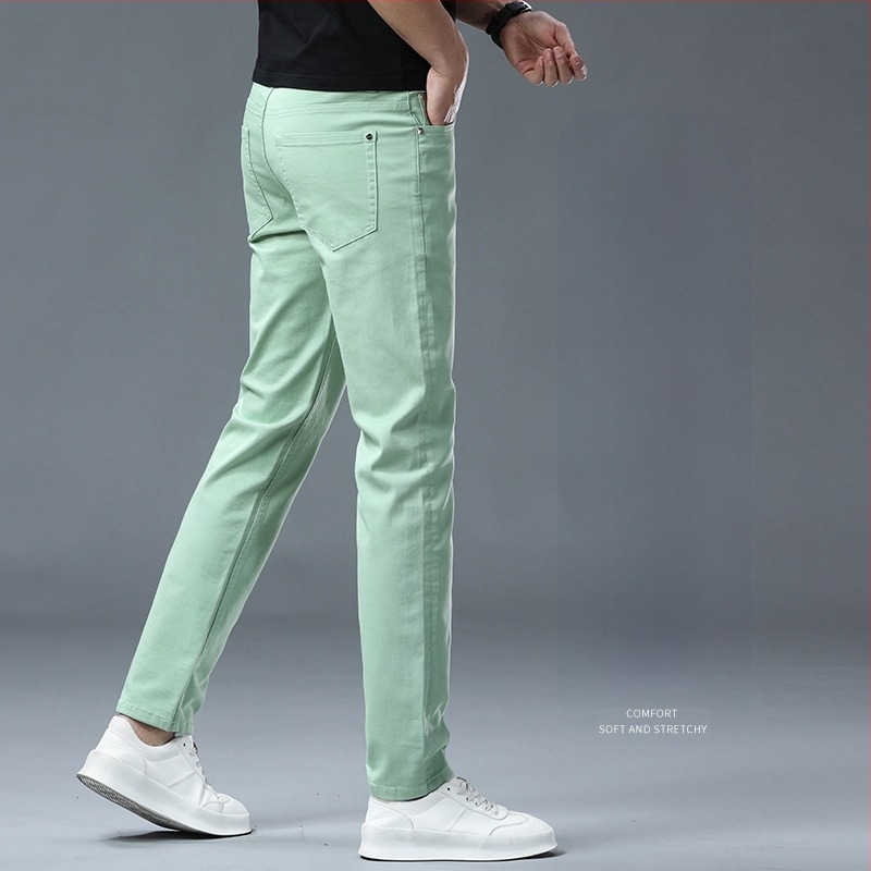 Muške traperice ravnog kroja, 98% pamuk, mikro-elastičnost, zatvarač, pet džepova