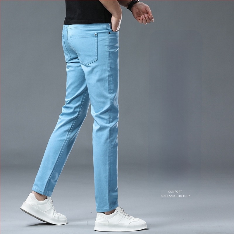 Muške traperice ravnog kroja, 98% pamuk, mikro-elastičnost, zatvarač, pet džepova