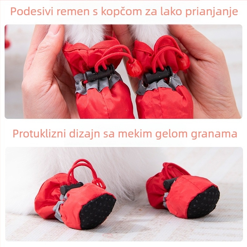 Patike za pse s mekanom potplatom, poliester, protuklizno, ležerni stil, opća uporaba