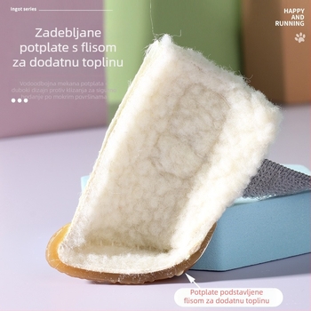 Vodootporne zimske cipele za pse s debelim flisom iznutra i mekšim pamukom na gornjoj strani