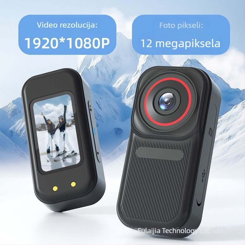Magnetska kamera za palac s pogledom iz prvog lica, 1080p, duga baterija, snimanje kućnih ljubimaca, Wi‑Fi petlja snimanja, akcijska kamera