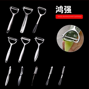 Oguljivač voća i povrća od cinkovog legura, kuhinjski višefunkcionalni alat (Materijal: cinkov legura; Funkcija: višefunkcionalna; Kategorija: oguljivač)