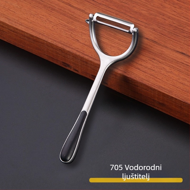 Oguljivač voća i povrća od cinkovog legura, kuhinjski višefunkcionalni alat (Materijal: cinkov legura; Funkcija: višefunkcionalna; Kategorija: oguljivač)