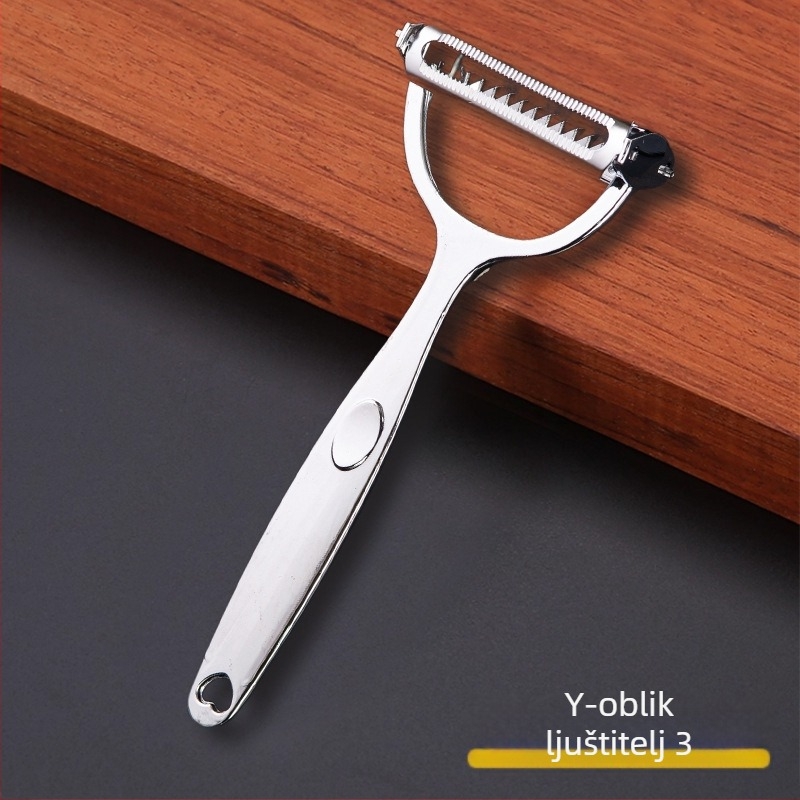 Oguljivač voća i povrća od cinkovog legura, kuhinjski višefunkcionalni alat (Materijal: cinkov legura; Funkcija: višefunkcionalna; Kategorija: oguljivač)