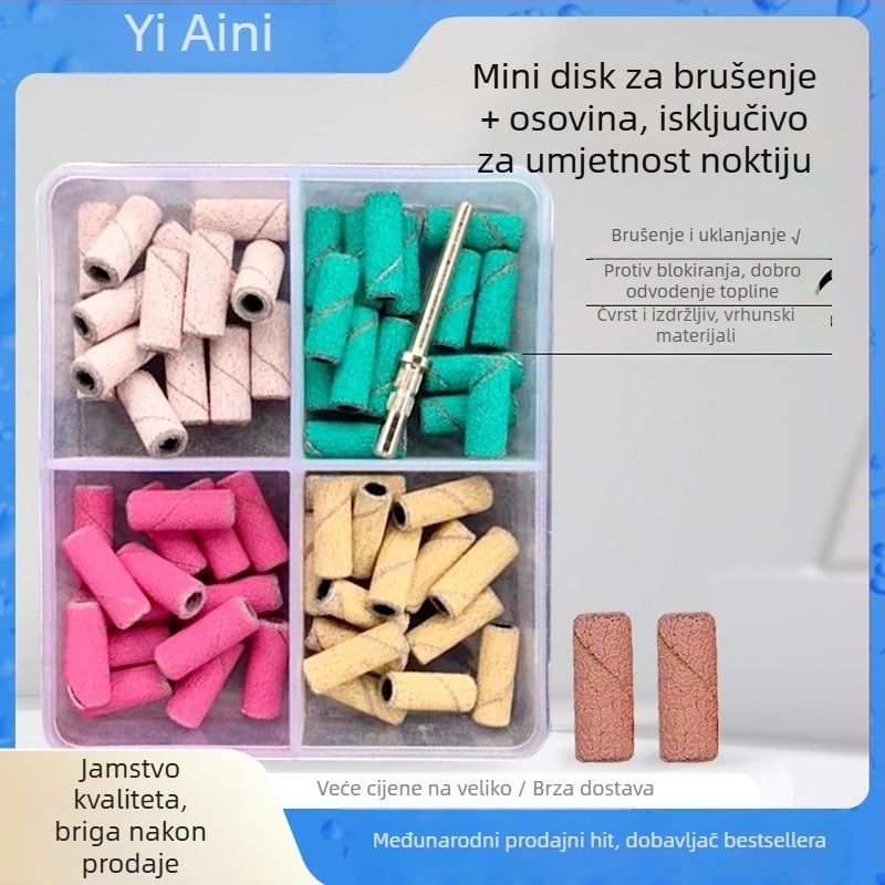 Mini alat za nokte za uklanjanje kožice i mrtve kože – izdržljiv pilnik za nokte s konstrukcijom od smole i nehrđajućeg čelika, za kućnu upotrebu