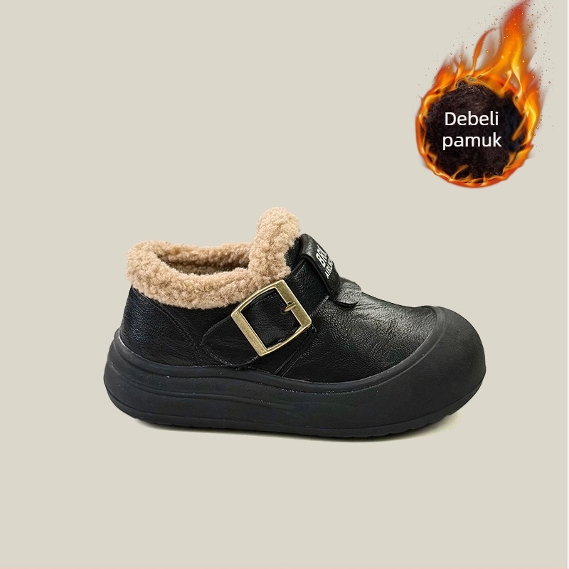 Dječje čizme za snijeg, korejski stil, niski pet; za djecu 4–16 godina; gornji materijal: super vlakno; potplat: guma; zatvaranje: Velcro