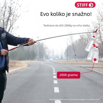 Držač ribolovačkog štapa od nehrđajućeg čelika s višestrukim okretom i sklopnim dizajnom