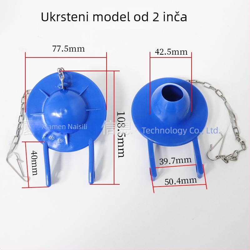 Poklop za WC s PVC zatvaračem ventila za odvodnjavanje, ručna montaža, injekcijsko oblikovanje
