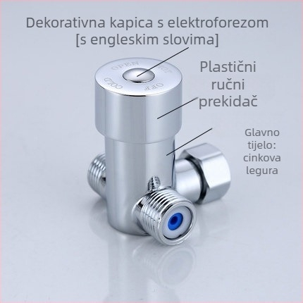 Bakarni ventil za regulaciju temperature vode – dodaci za senzorski faucet, marka TEGREE, regulacija vruće i hladne vode, platiniranje, moderni minimalistički stil