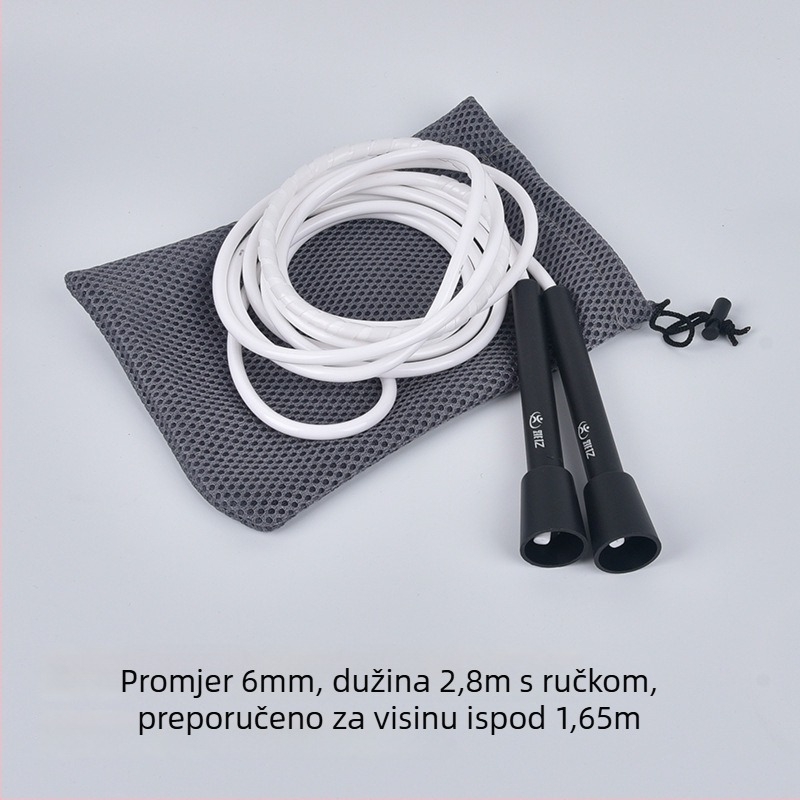 Skakačka užeta za fitness s krížnim uzorom, proširena verzija, niska elastičnost