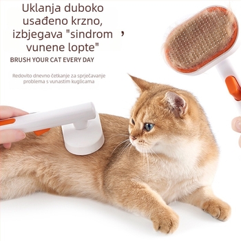 Četka za uklanjanje dlaka mačaka i psa, visoka gustoća zuba, masaža, univerzalno