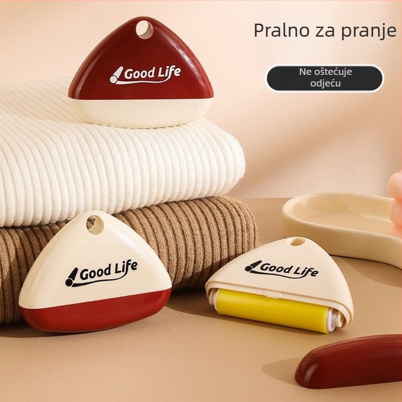 Višekratni valjak za uklanjanje dlaka kućnih ljubimaca, perivi i prenosivi, okrugla glava, ABS materijal, pogodan za male pse