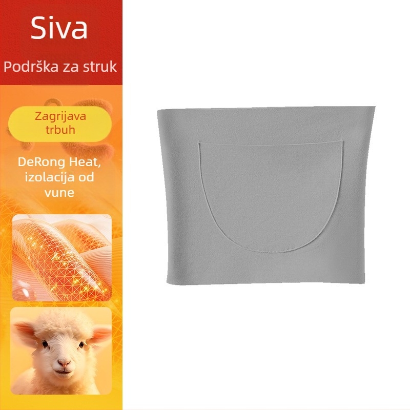 Grijani pojas za struk, poliestersko vlakno, za odrasle, zaštita struka, za trčanje i planinarenje