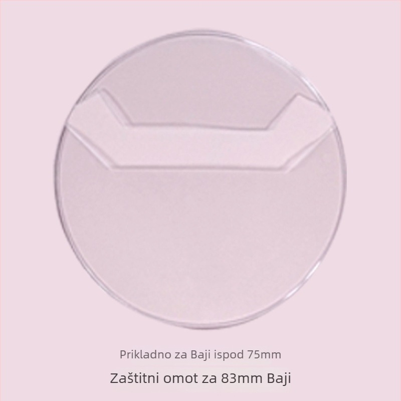 Prozirni PVC zaštitni pokrov za okrugle značke; toplinsko zavarivanje, bez logotipa, nosivost 600–650 g, za pohranu i izlaganje znački