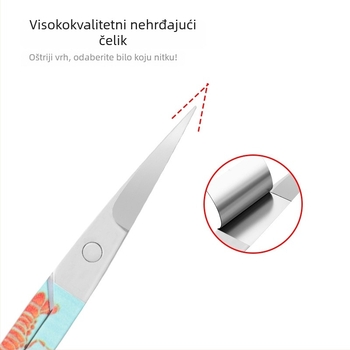 Beijue šmink škare od nehrđajućeg čelika, podrijetlo Yangjiang, za uklanjanje nosnih dlačica, brade, obrva i kose