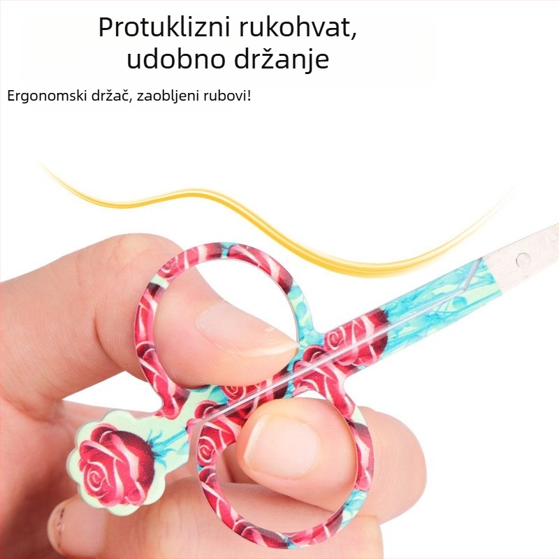 Beijue šmink škare od nehrđajućeg čelika, podrijetlo Yangjiang, za uklanjanje nosnih dlačica, brade, obrva i kose