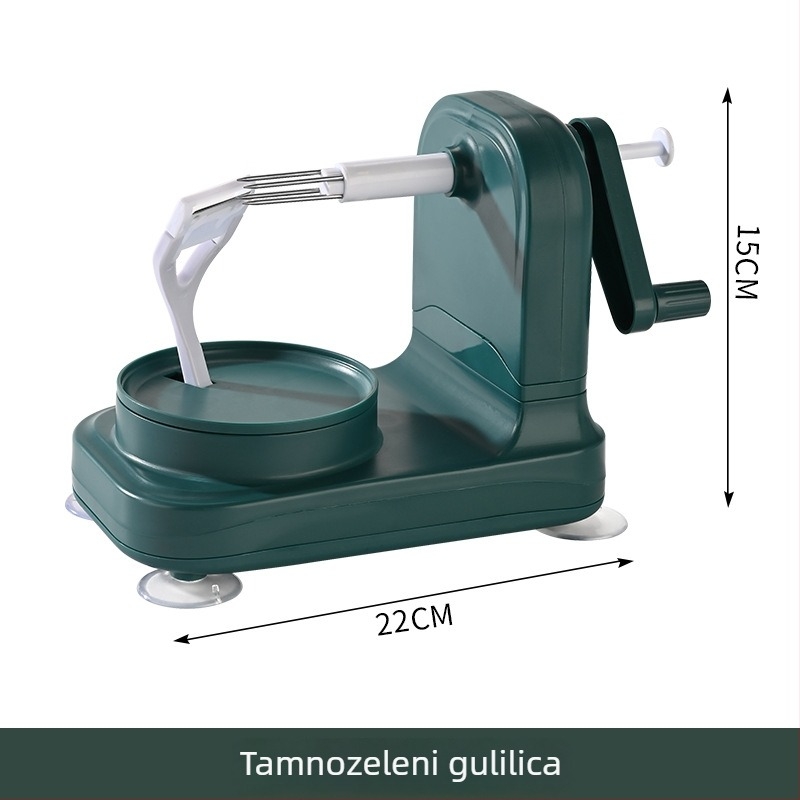 Automatska oljušivač jabuka - ručni pogon, višefunkcionalan, materijal ABS+PP+nerđajući čelik, moguć otisak logotipa, izlazak 2025