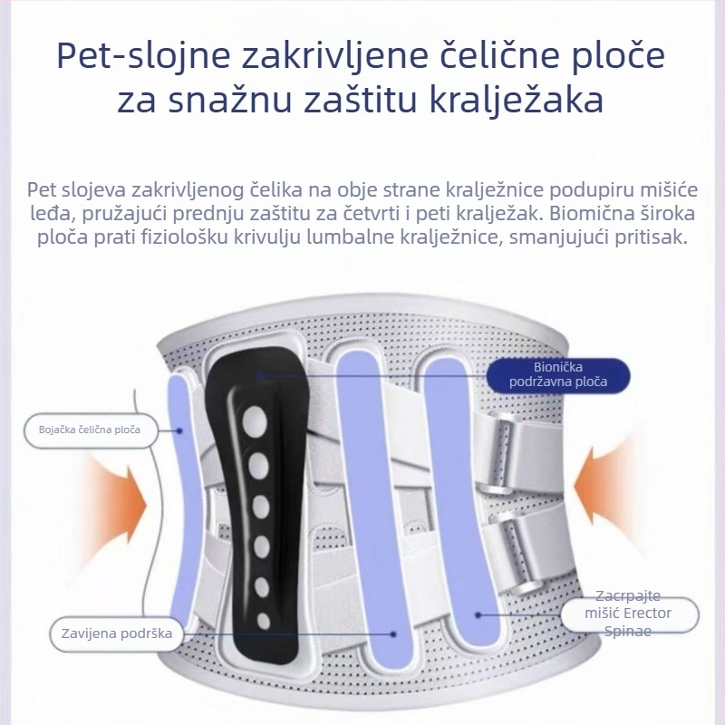 Pojas za zaštitu struka s lumbalnom podrškom – Spandex, opće korištenje, za badminton (Značka: True meaning)