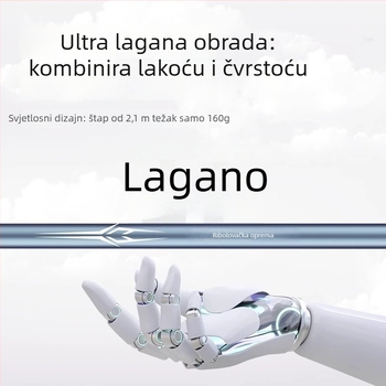 Vanjska prijenosna karbonska toretna držač za štapove za ribolov s višestrukom rotacijom