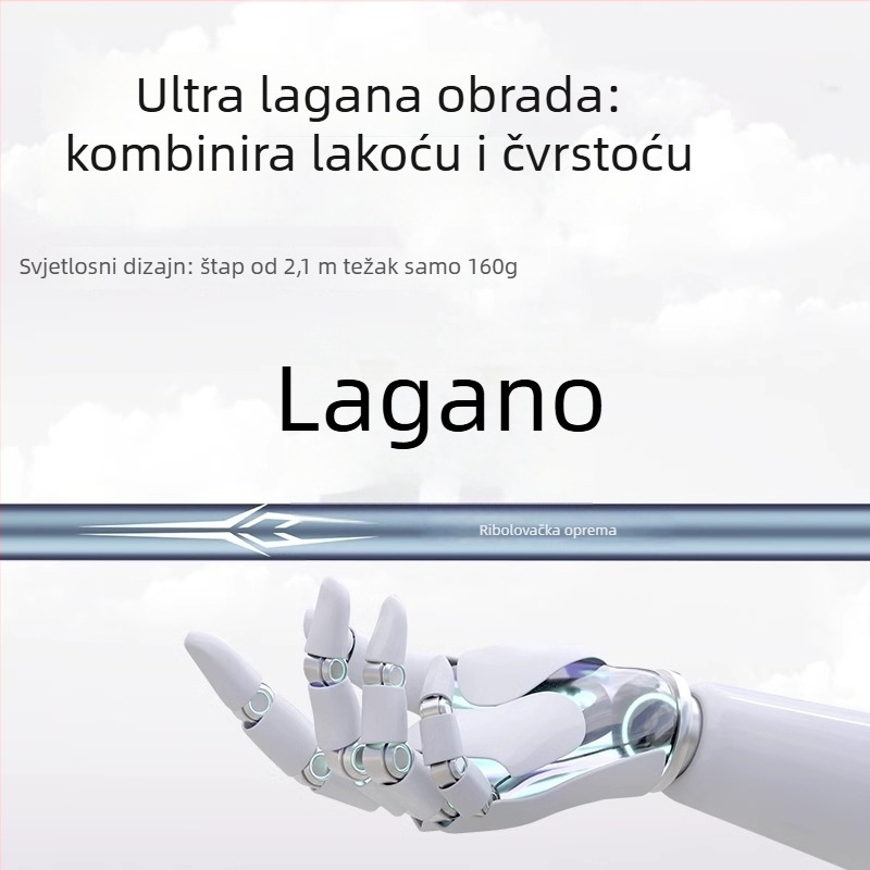 Vanjska prijenosna karbonska toretna držač za štapove za ribolov s višestrukom rotacijom