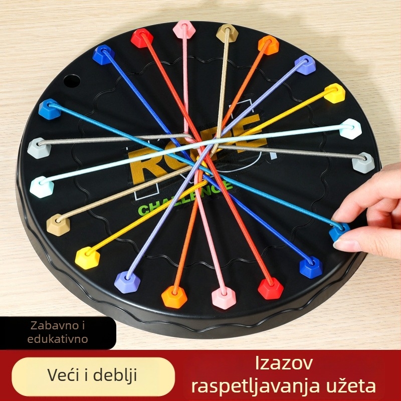 Izaz razvezivanja užeta: edukativna igra za poticanje uma, koncentraciju i interaktivno druženje za dva igrača