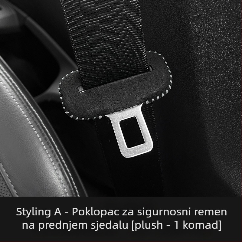 Net Fox zaštitni kapac sigurnosnog pojasa za Audi A4L A6L Q5L A7 Q3 A3L Q2L – Nappa antibakterijska koža, otisnuto logo, mogućnost prilagođavanja