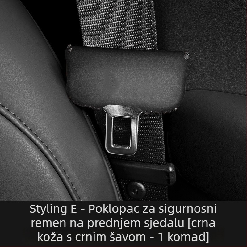 Net Fox zaštitni kapac sigurnosnog pojasa za Audi A4L A6L Q5L A7 Q3 A3L Q2L – Nappa antibakterijska koža, otisnuto logo, mogućnost prilagođavanja