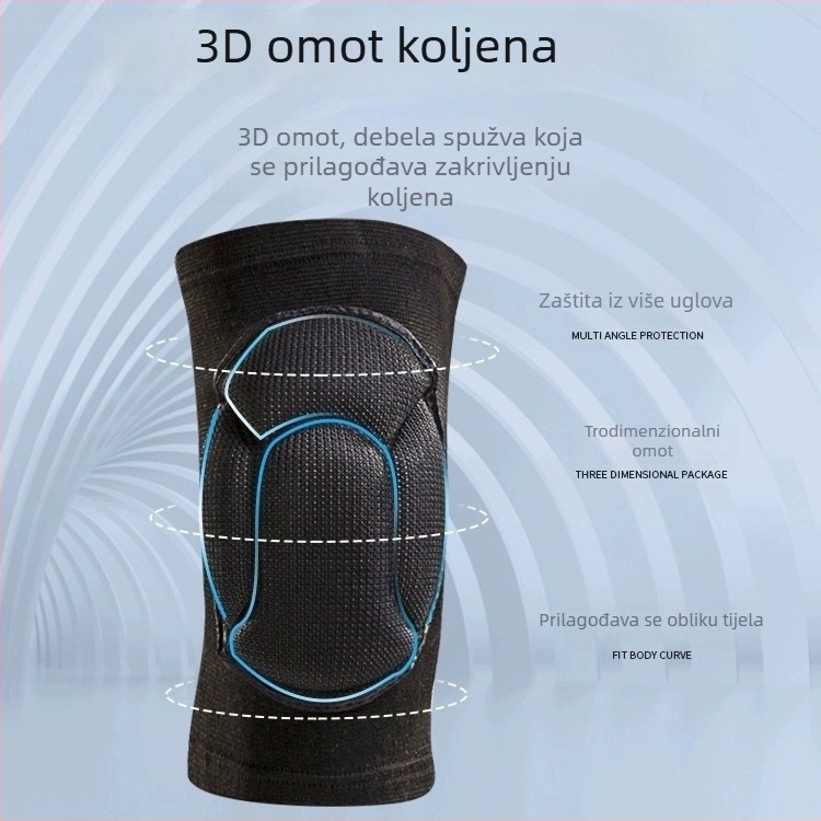 Koljena štitnici s pjenom za apsorpciju udara, školjkasti dizajn, za odbojku i rolanje