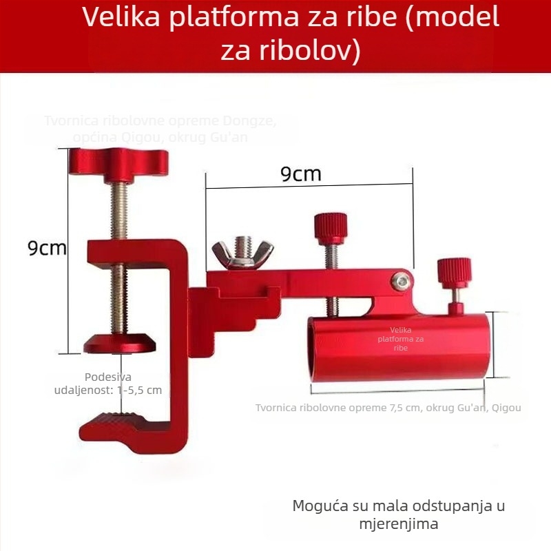 Aluminijski višenamjenski držač za štapove s prednjim postoljem
