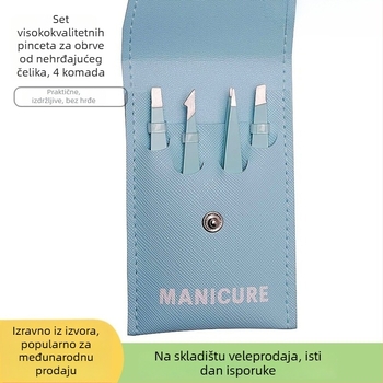 Woneng kliješte za obrve – set od 4 komada, nehrđajući čelik, šifra WN789
