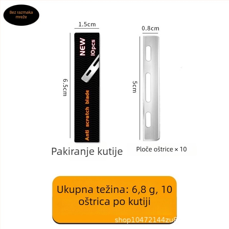 Nož za obrve s čeličnom oštricom, bez marke, za kućnu upotrebu