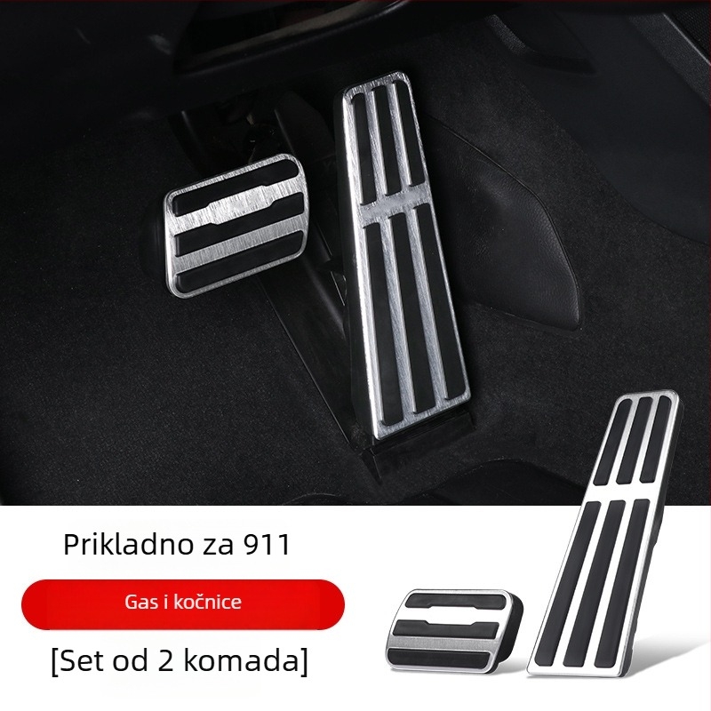 Set pedala gasa i kočnice za Porsche — aluminijska legura, prilagođena obrada, model Shenpai-WAP202333
