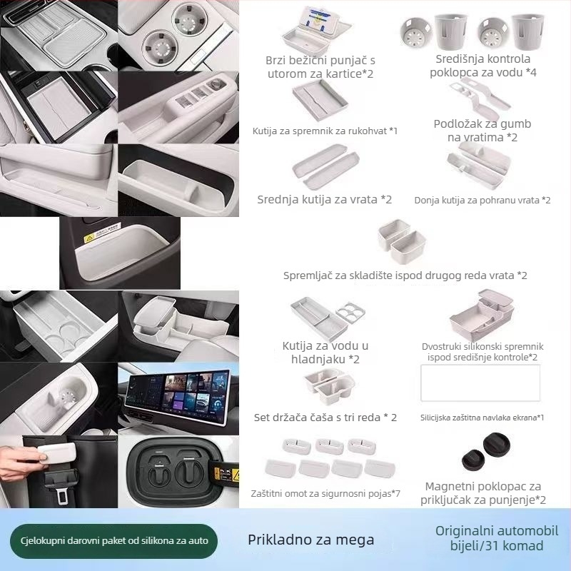 Silikon set za unutarnje podove automobila – model Ideal Mega Home/Ultra, materijal silikon, bez obrade ili prilagodbe, pogodno kao poklon za promocije ili poslovni darovi