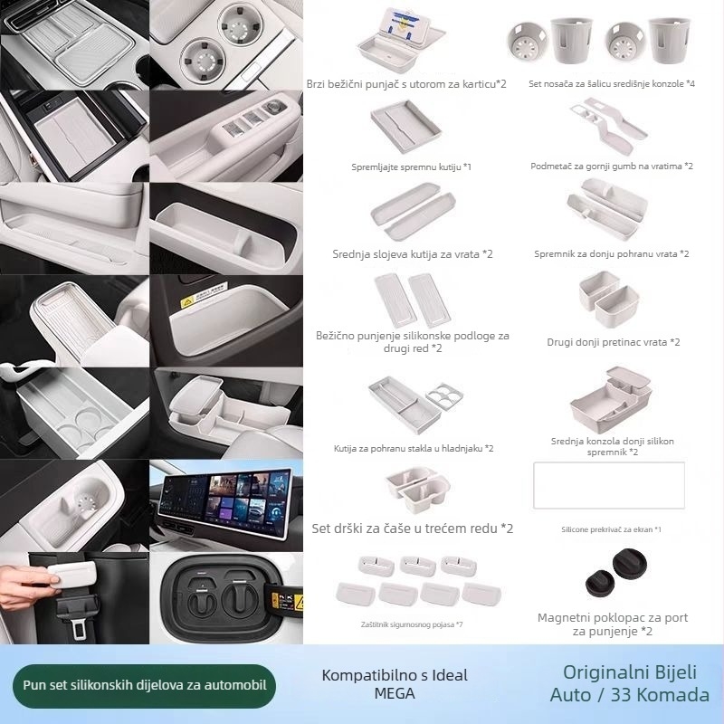 Silikon set za unutarnje podove automobila – model Ideal Mega Home/Ultra, materijal silikon, bez obrade ili prilagodbe, pogodno kao poklon za promocije ili poslovni darovi