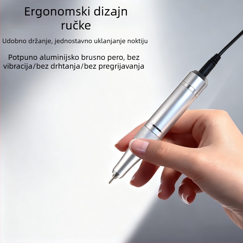 Potpuno automatizirani pilnik za nokte sa pametnom ručkom, visokoučinkovit prijenosni uređaj za nokte, profesionalna olovka za salone noktiju, s integriranim izravnim priključkom