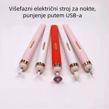 Električna brusilica za nokte za manikuru i pedikir – poliranje, eksfolijacija i uklanjanje mrtve kože; Materijal: plastika; Kategorija: alati za njegu noktiju; Marka: How Cute; Neto sadržaj: 70.5