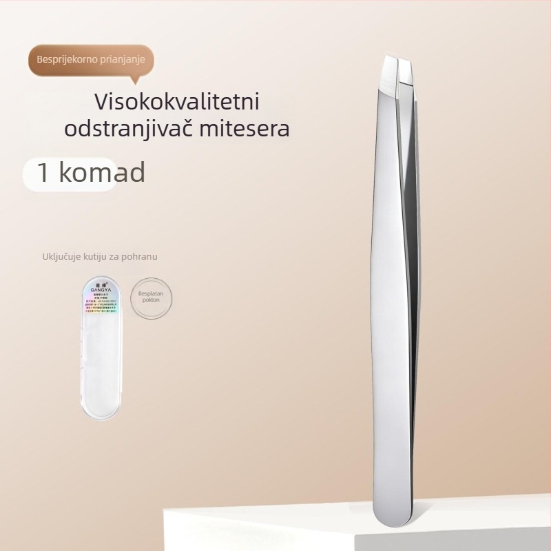 Pinceta za crne mitisere s visokom preciznošću, ultra tanke bezšivne pincete za obrvu, pinceta za akne i čišćenje