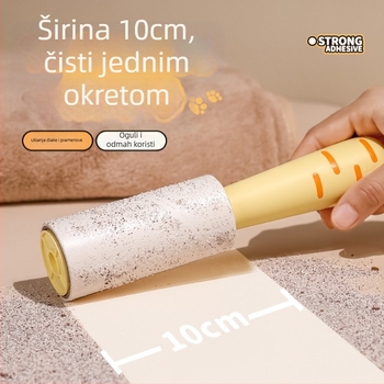 Roller za dlake - Cute Cartoon, plastično kućište, za kućnu upotrebu, uklanja dlake mačaka i pasa, ne oštećuje odjeću