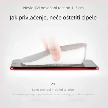 GEL ulošak za cipele, stražnji dio podloge za povećanje visine, apsorpcija udara, unisex odrasli, pogodno za sportske, kožne, casual i platnene cipele