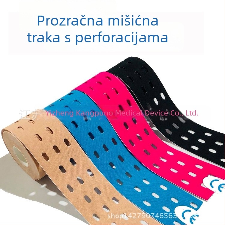 Compano perforirana dišeća mišićna pločica s elastičnom sportskom trakom za fizioterapiju