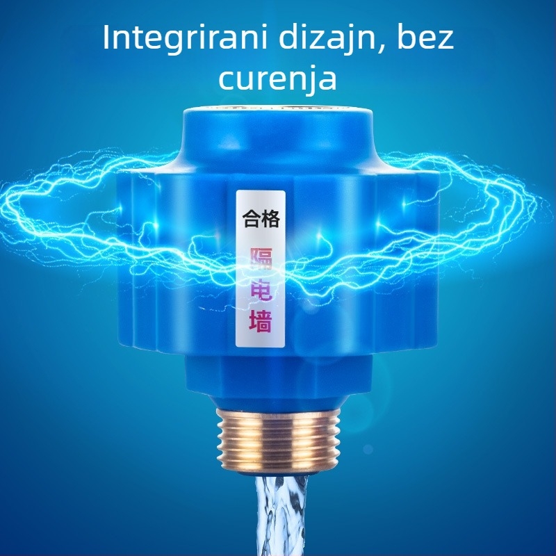 Električni grijač vode – univerzalna barijera za zid protiv elektriciteta, dodatak s mosaznim konektorom (ROHS, PET, Zhengmeng, vijčani tip, instalacija)