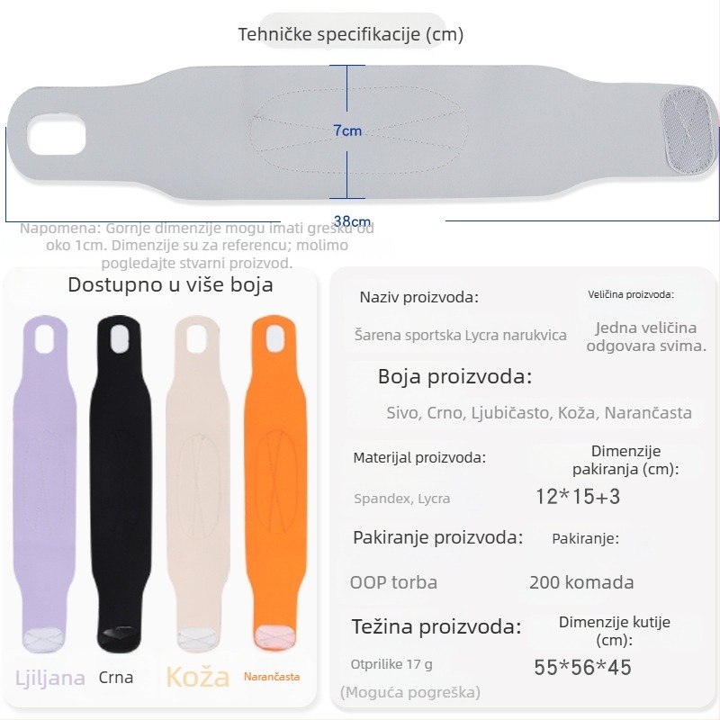 Zaštitnik zapešća WS11 – Spandex i Lycra, za košarku, zaštita zapešća