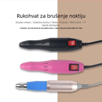 Alat za brušenje i poliranje noktiju s zamjenjivom drškom | Materijal: ABD + aluminijska legura | Marka: HOGFN