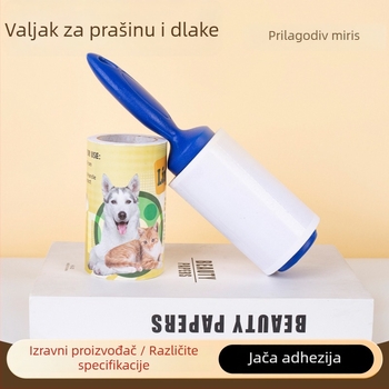 Aromatski ljepljivi valjak za odjeću s zamjenjivim papirima, plastični