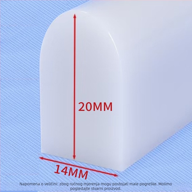 Silikonska traka za zadržavanje vode – samolijepljiva, moderni minimalistički stil kupaonice, odvajanje mokre i suhe zone