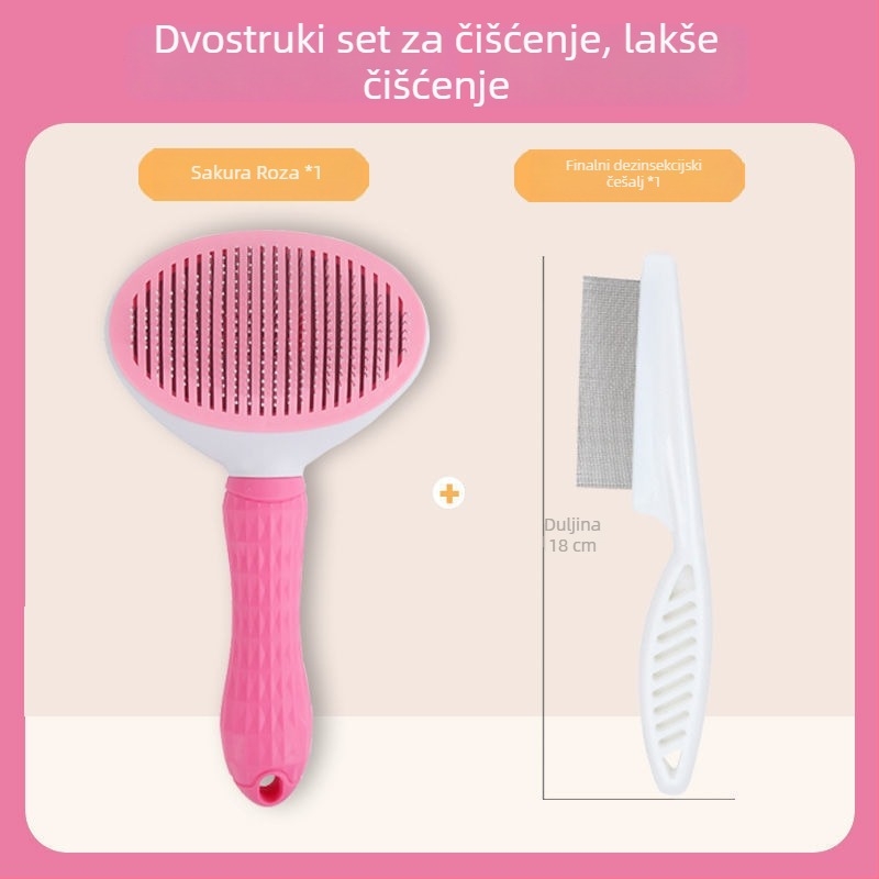 Četka za uklanjanje dlaka pasa i mačaka – igličasti češalj za njegu kućnih ljubimaca
